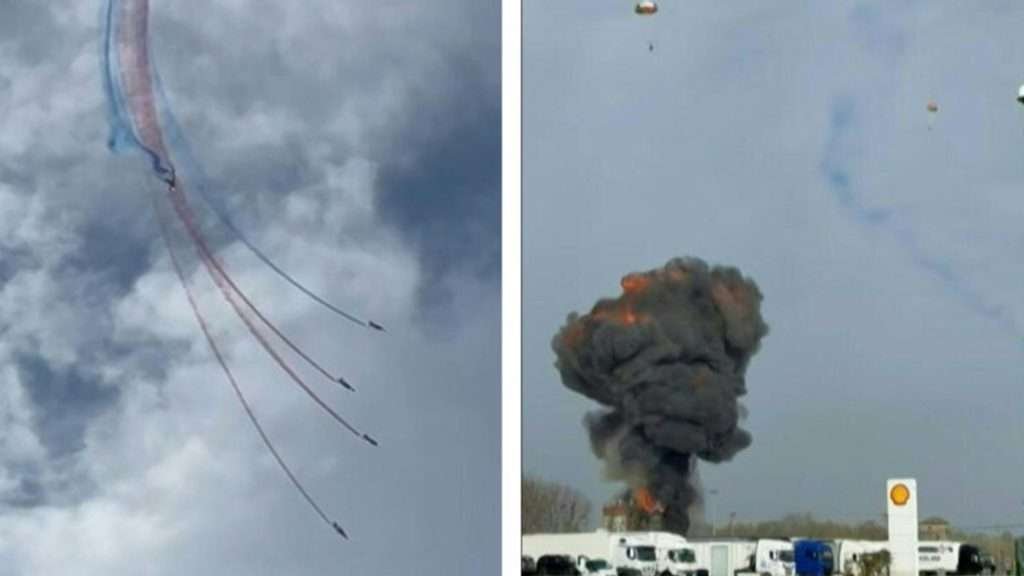 Tragedia aérea en Francia: colisión de aviones militares