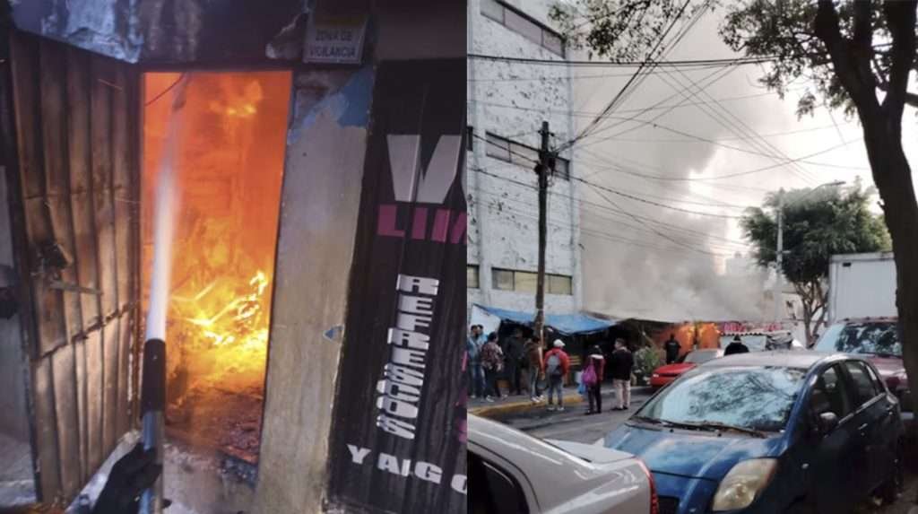 Incendio en Tacubaya: Bomberos sofocan llamas en casas de cartón