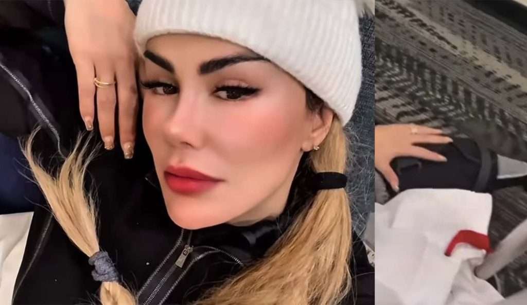 Ninel Conde sufre fuerte accidente mientras esquiaba en la nieve