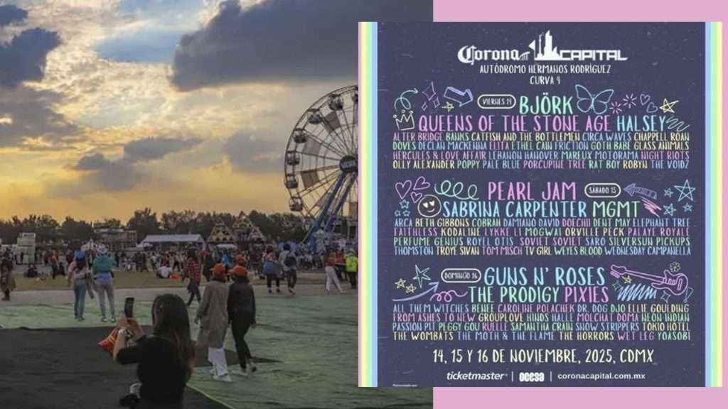 Cartel filtrado del Corona Capital 2025 emociona a fans de Guns N’ Roses