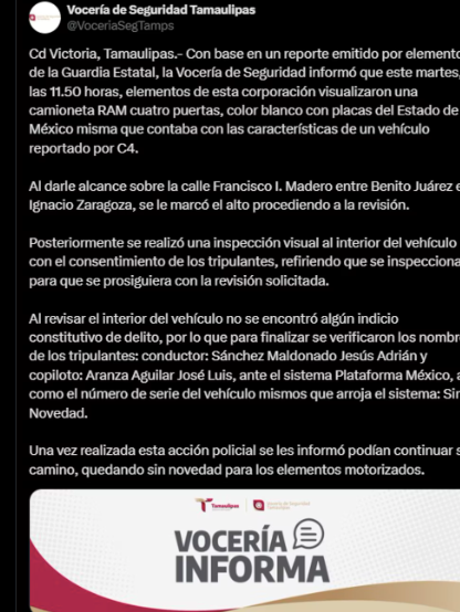Delegado del IMSS en Tamaulipas es retenido por policías y luego liberado