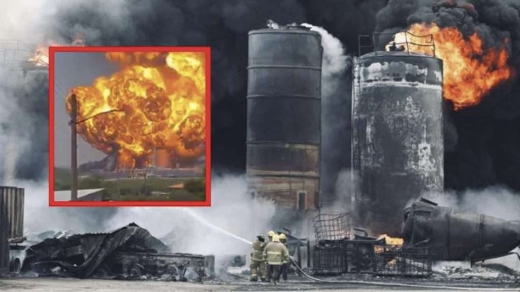 Así fue el momento exacto de la explosión en Cadereyta, Nuevo Léon