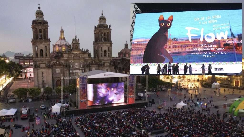Flow conquista el Zócalo: película ganadora del Oscar celebra a la niñez mexicana