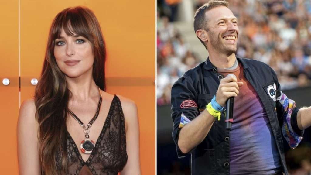 Chris Martin y Dakota Johnson