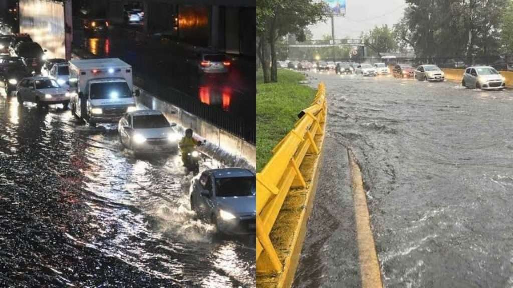 Inundaciones y alerta roja en CDMX por intensas lluvias