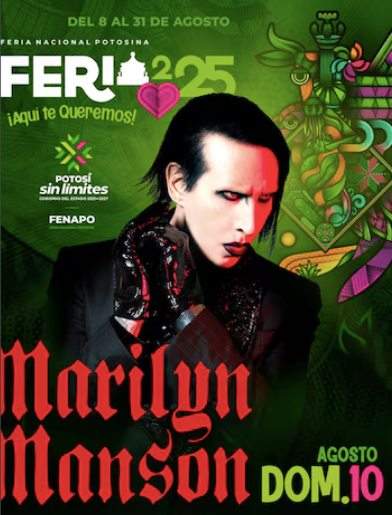 Iglesia pide cancelar el concierto gratuito de Marilyn Manson