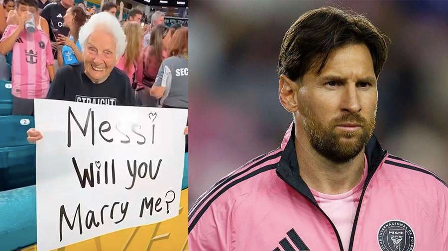 Abuela de 98 conquista a Messi en Atlanta: viral y romántico momento