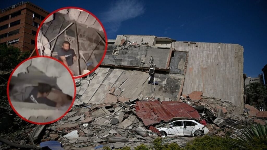 Terremoto Venezuela rescate familia