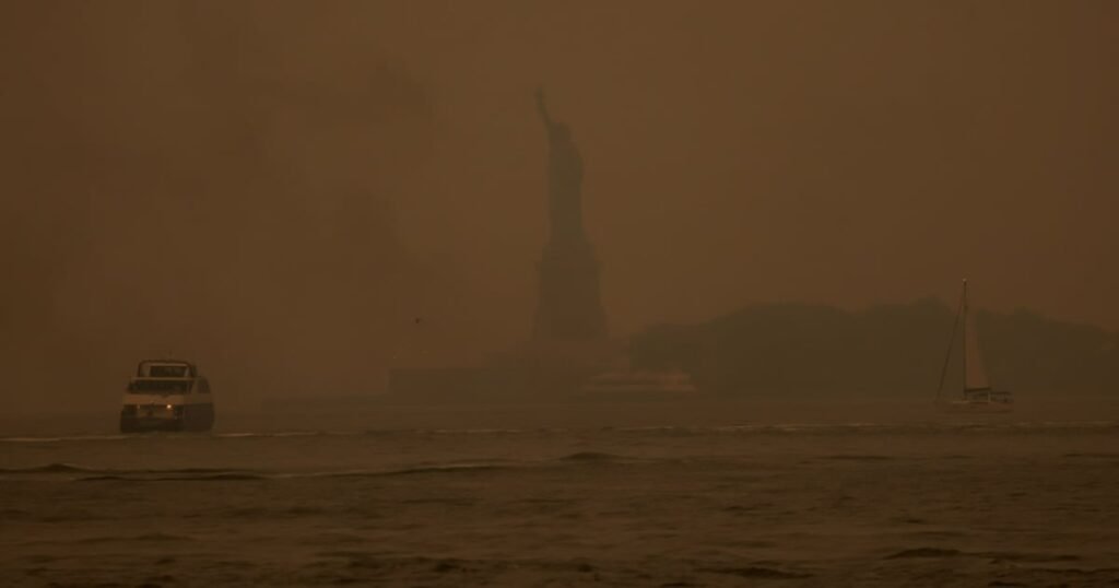 Calidad del aire Nueva York incendios