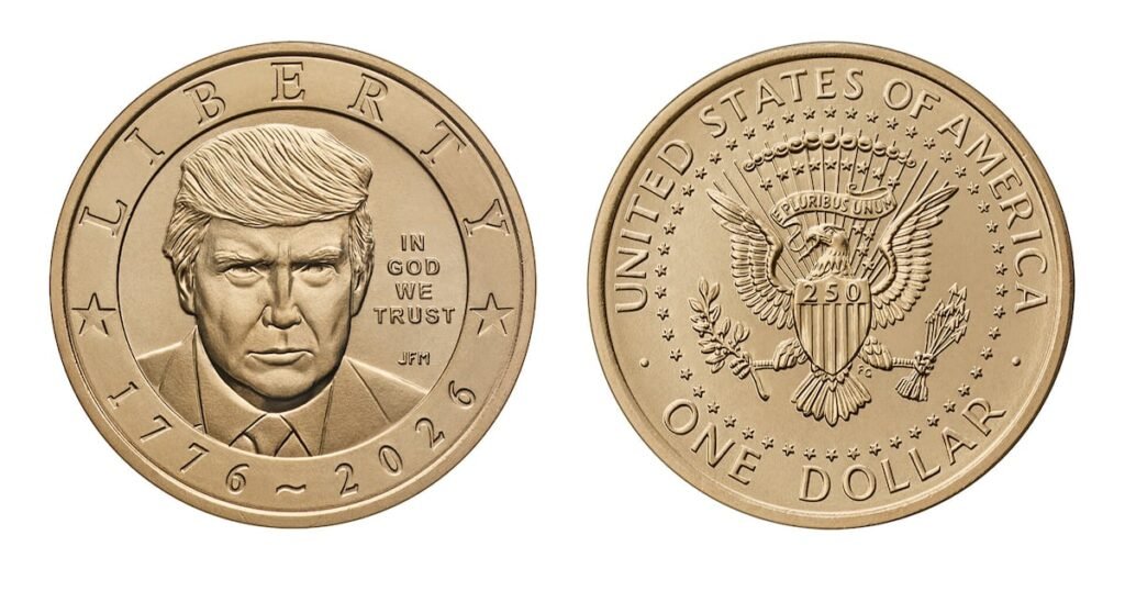 Moneda conmemorativa Trump