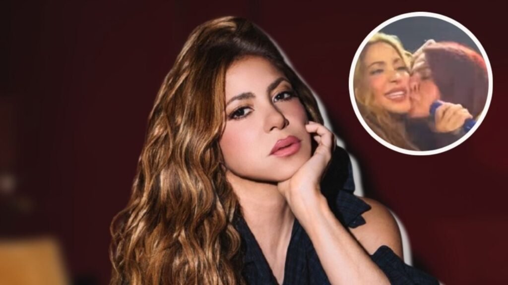 Shakira beso concierto viral