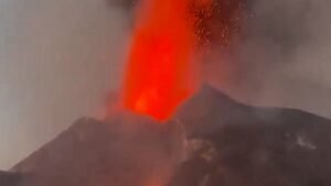 erupción volcán Etna