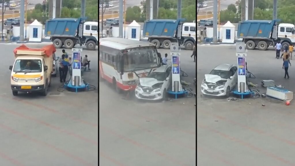 accidente autobús gasolinera india