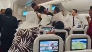 pelea avión Londres