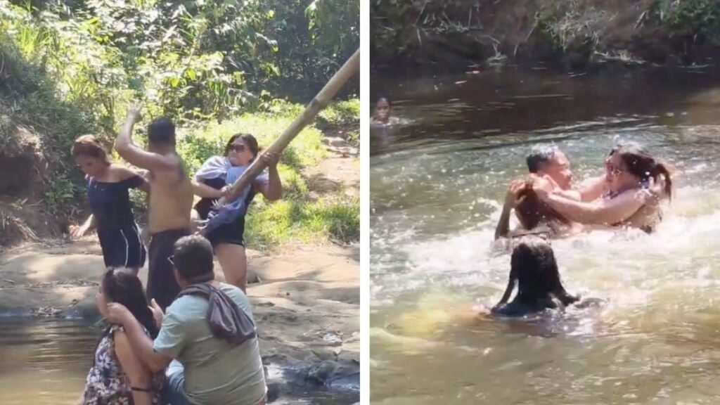 Pelea de infidelidad viral