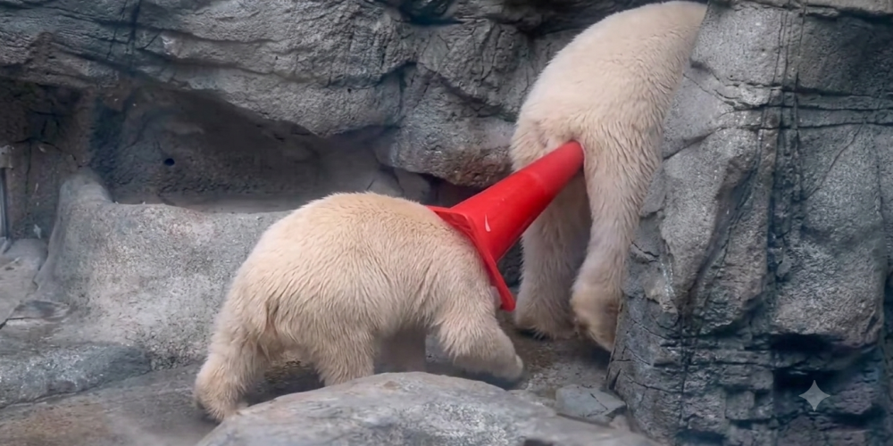 cachorro oso polar viral