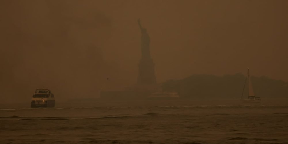 Calidad del aire Nueva York incendios