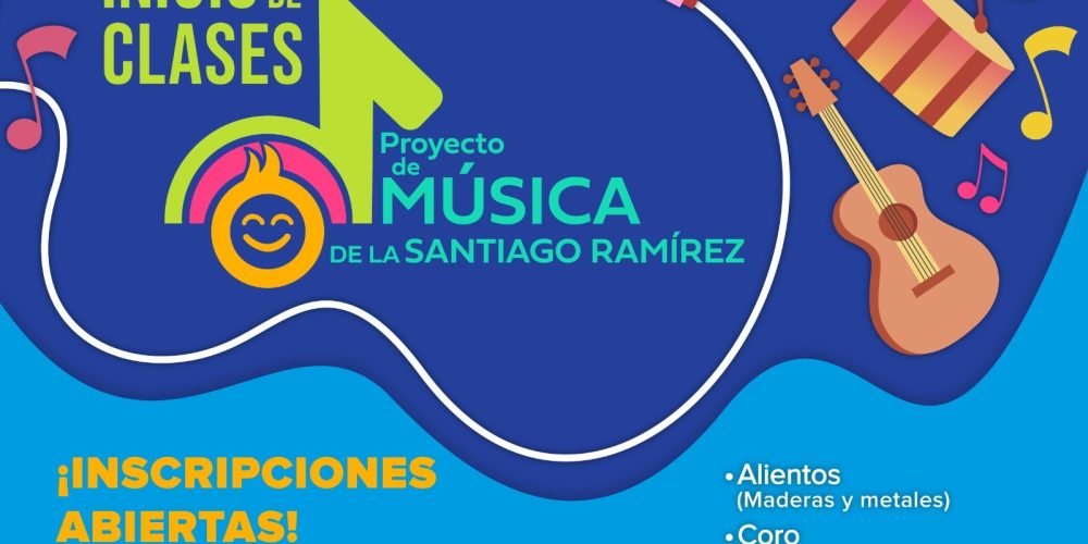 Abren inscripciones para el proyecto de música de la Santiago Ramírez