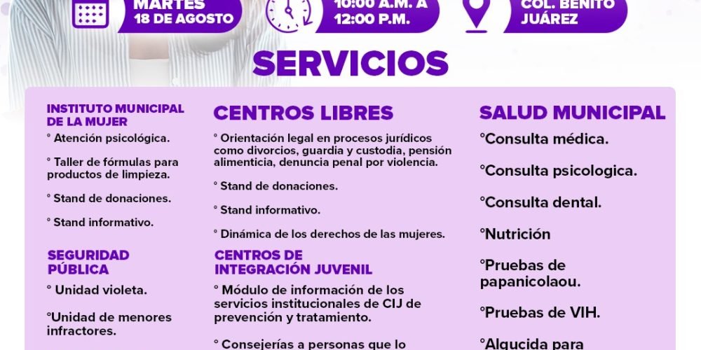 Acercan servicios integrales para las mujeres de Torreón con módulo itinerante