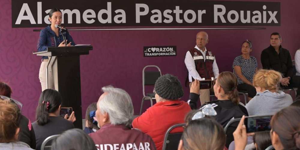 Betzabé Martínez inicia la construcción de la Alameda Pastor Rouaix