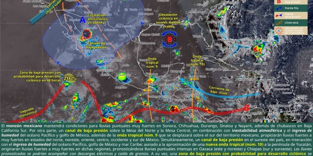 CONTINÚAN LAS LLUVIAS EN TODO EL ESTADO