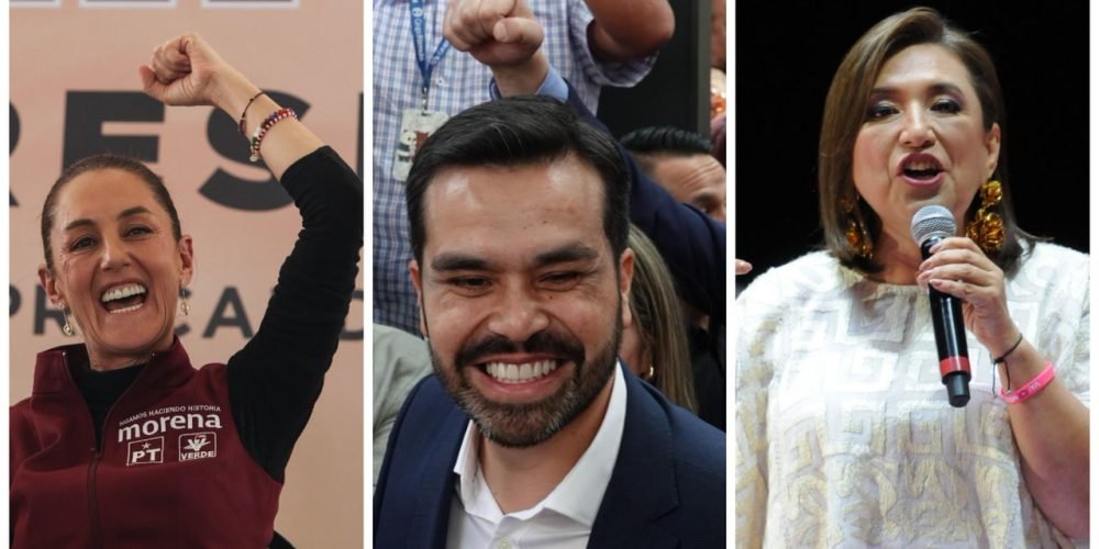 Claudia-Sheinbaum-Jorge-Alvarez-Maynez-Xochitl-Galvez-gastan-600-millones-de-pesos