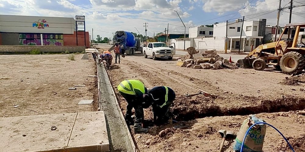 Construyen nuevo carril en la Calzada de los Continentes en Las Etnias