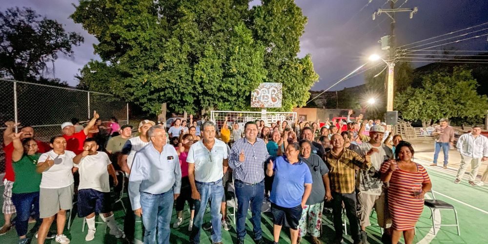 ENTREGA HOMERO MARTÍNEZ REHABILITACIÓN DE CANCHA EN LAS CUEVITAS