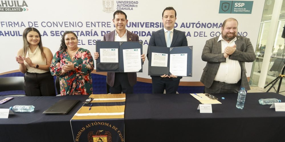 Firma de Convenio UAdeC y la SSP-5