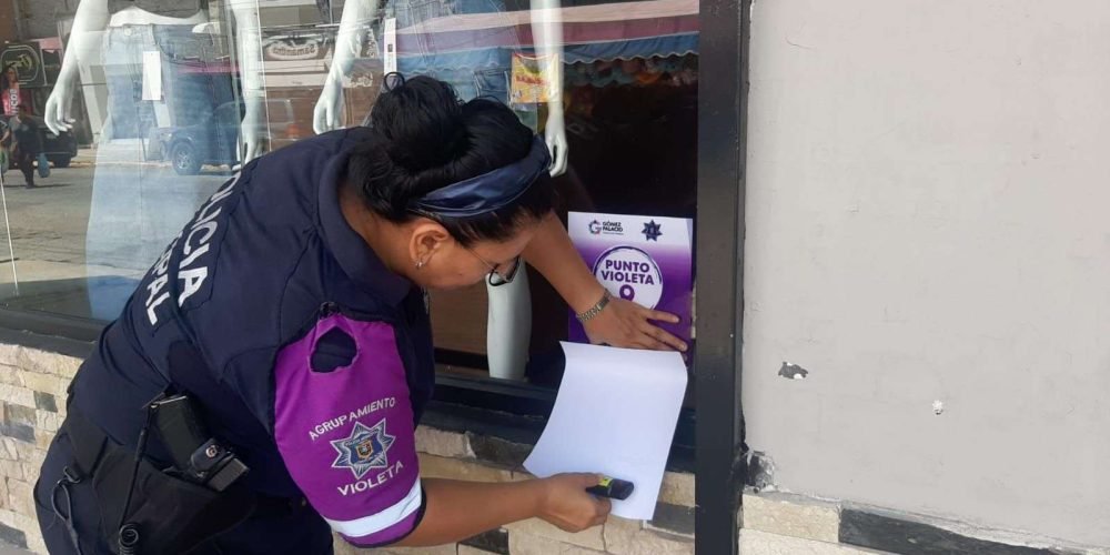 Fortalece Ayuntamiento de Gómez Palacio la seguridad en el municipio a través de los Puntos Violeta