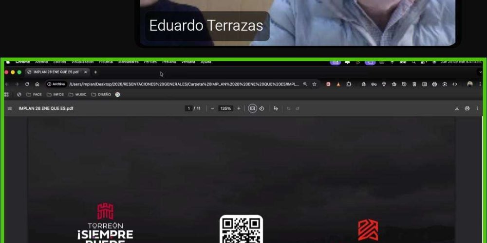 IMPLAN presenta la agenda urbana 2026 para el desarrollo de Torreón