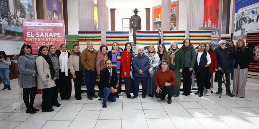 Inauguran en Congreso la exposición El Sarape entre historia y color