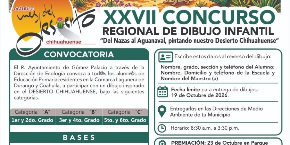 Invitan a participar en el XXVII Concurso Regional de Dibujo infantil
