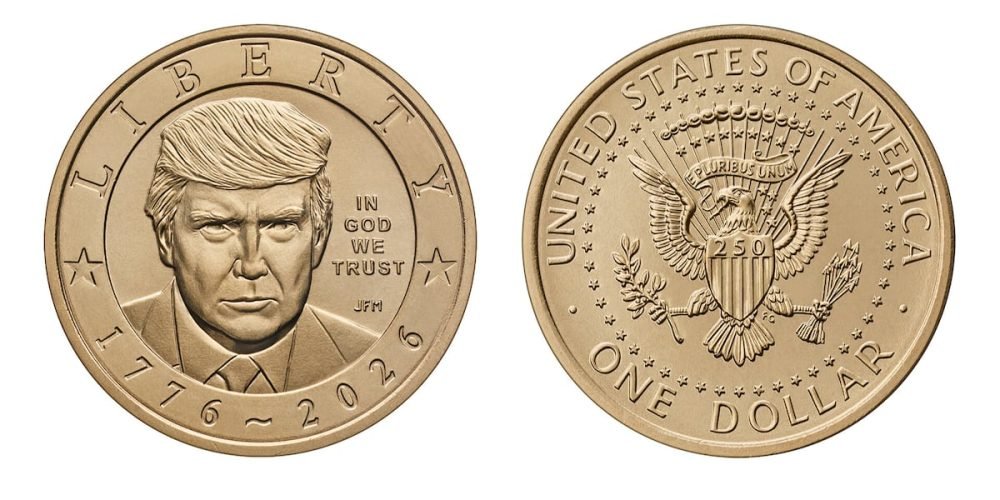 Moneda conmemorativa Trump