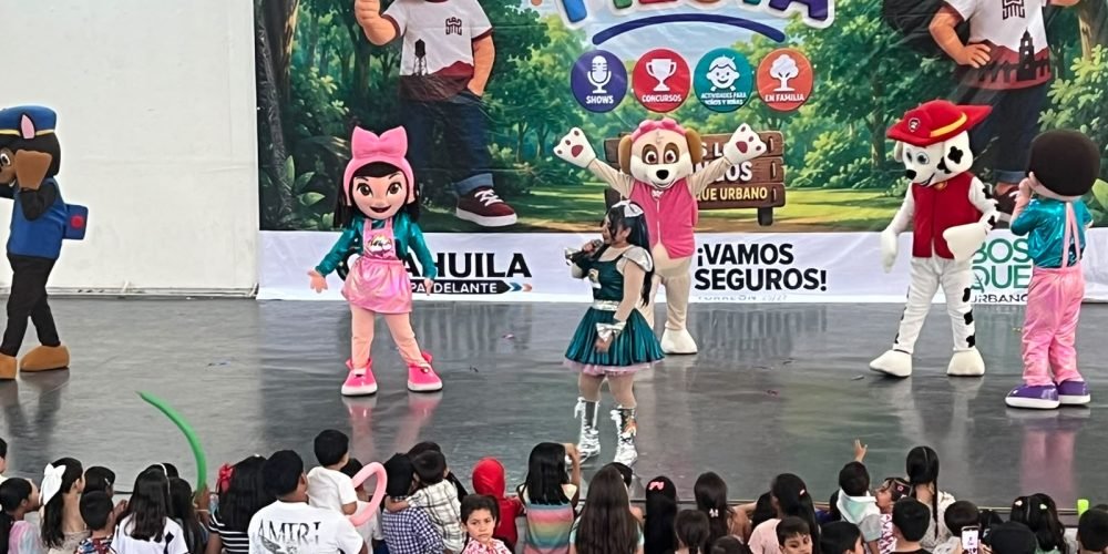 Los domingos son de fiesta en el Bosque Urbano de Torreón, con diversión para toda la familia