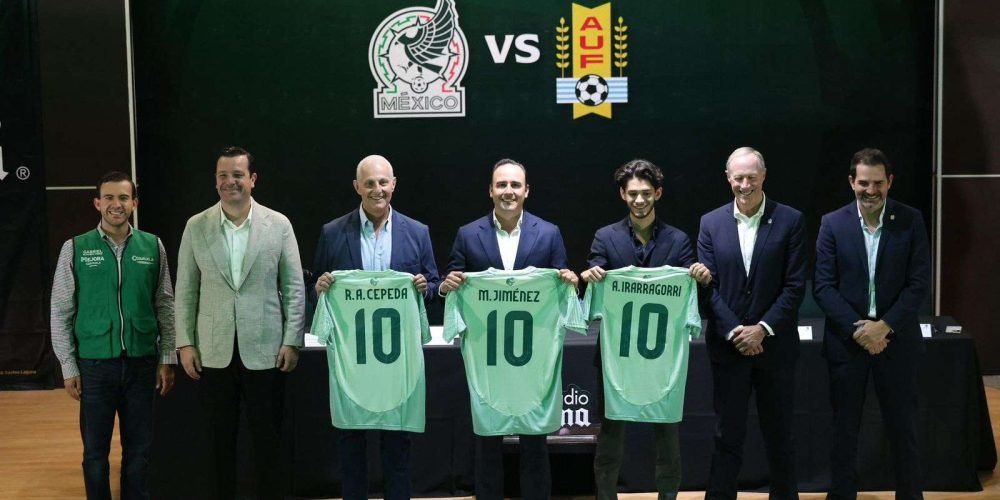 Presentan juego entre la Selección Mexicana y uruguay en Coahuila