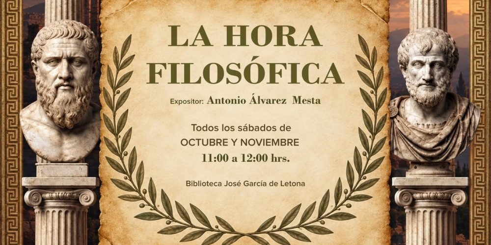 Propician la conversación a través de La Hora Filosófica en la biblioteca José García de Letona