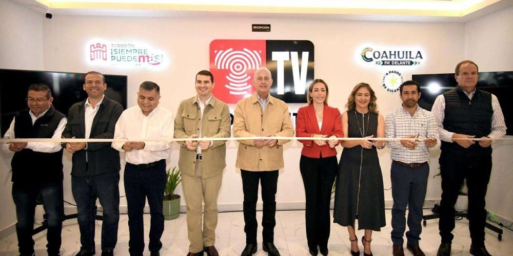 Román Alberto Cepeda González inaugura Torreón TV Canal 282