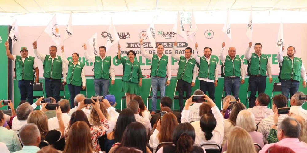 Sigue Manolo detonando obras en los 38 municipios de Coahuila