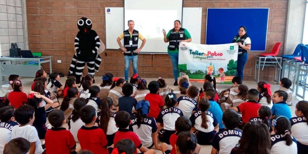 Taller “Patio Limpio” fomenta hábitos de limpieza y prevención