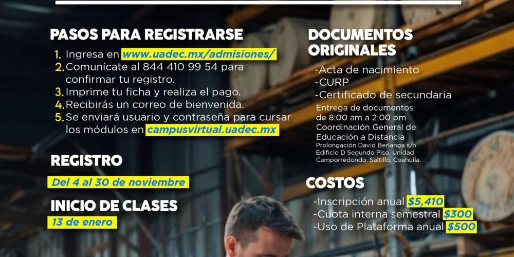 UAdeC el Bachillerato en Línea