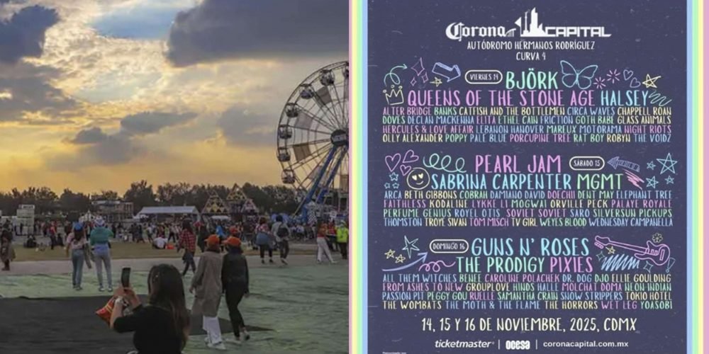 Cartel filtrado del Corona Capital 2025 emociona a fans de Guns N’ Roses