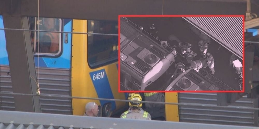niño arrastrado tren australia