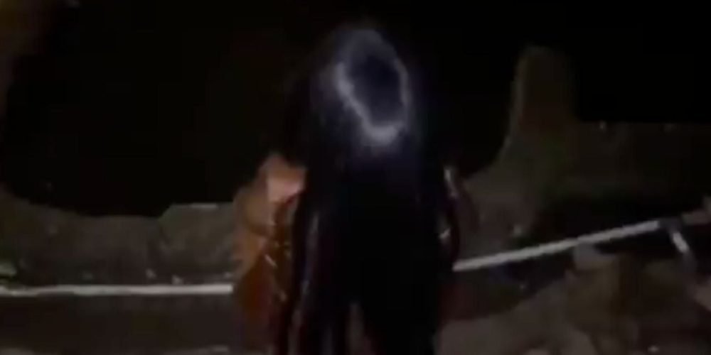 Niña fantasma cementerio viral