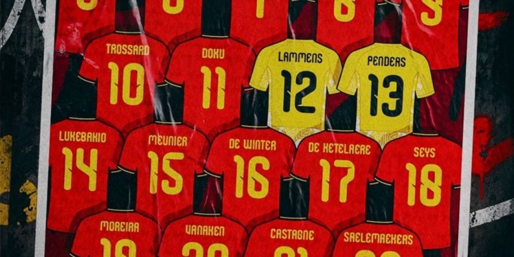 Bélgica Mundial 2026 dorsales