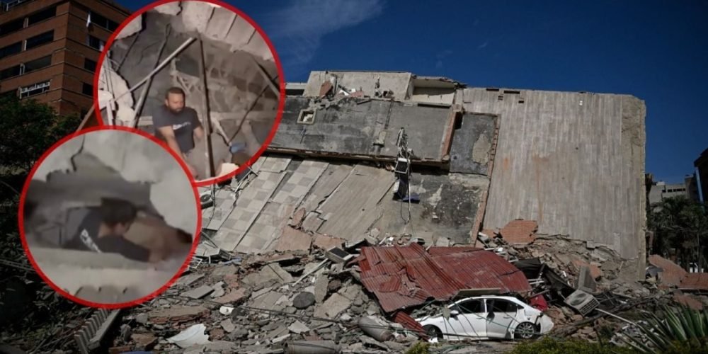 Terremoto Venezuela rescate familia