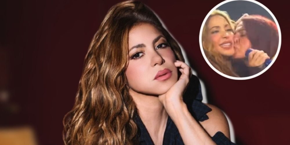 Shakira beso concierto viral