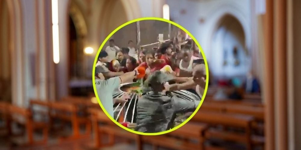 estampida en templo de India