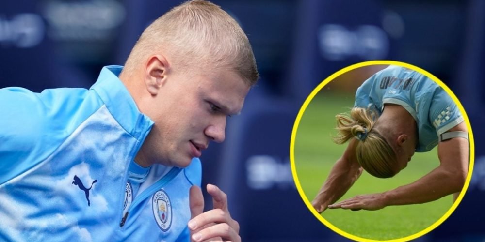 Erling Haaland corte de cabello