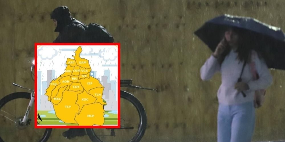 Alerta amarilla CDMX lluvias